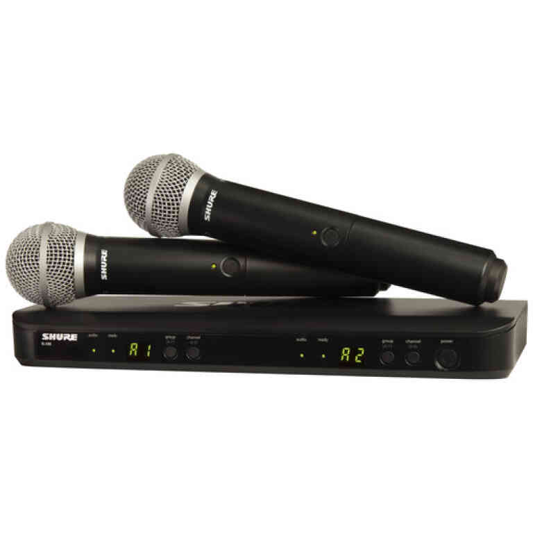Shure BLX288UK/PG58-H8E Dual PG58 Vocal Wireless System