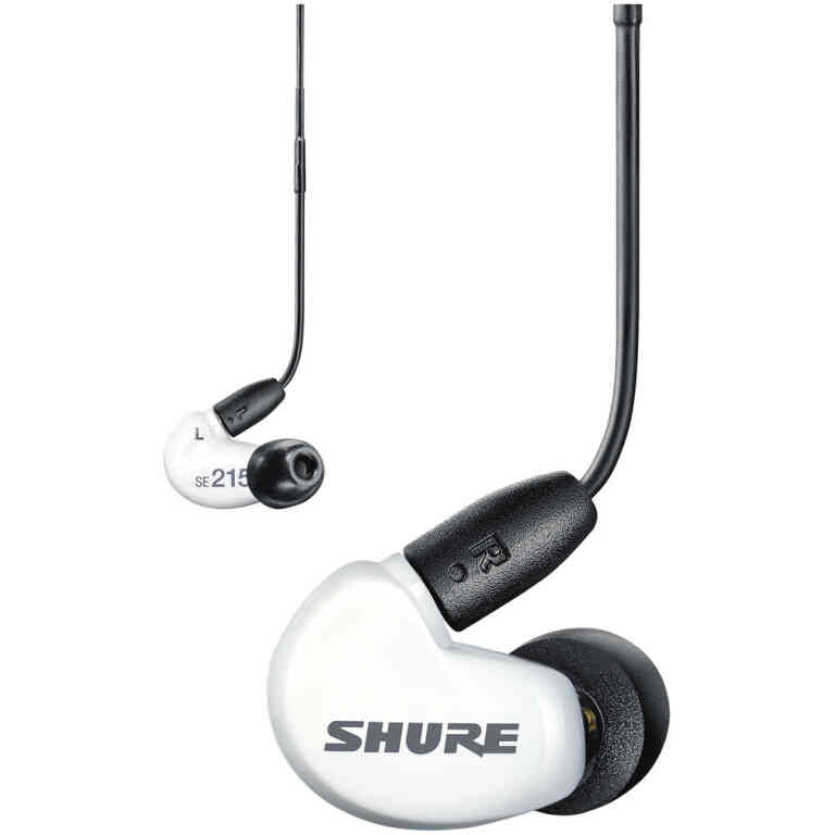 Shure RPE215-WHITE-LEFT SE215M+SPE Left Earphone Assembly - High Fidelity Monitor