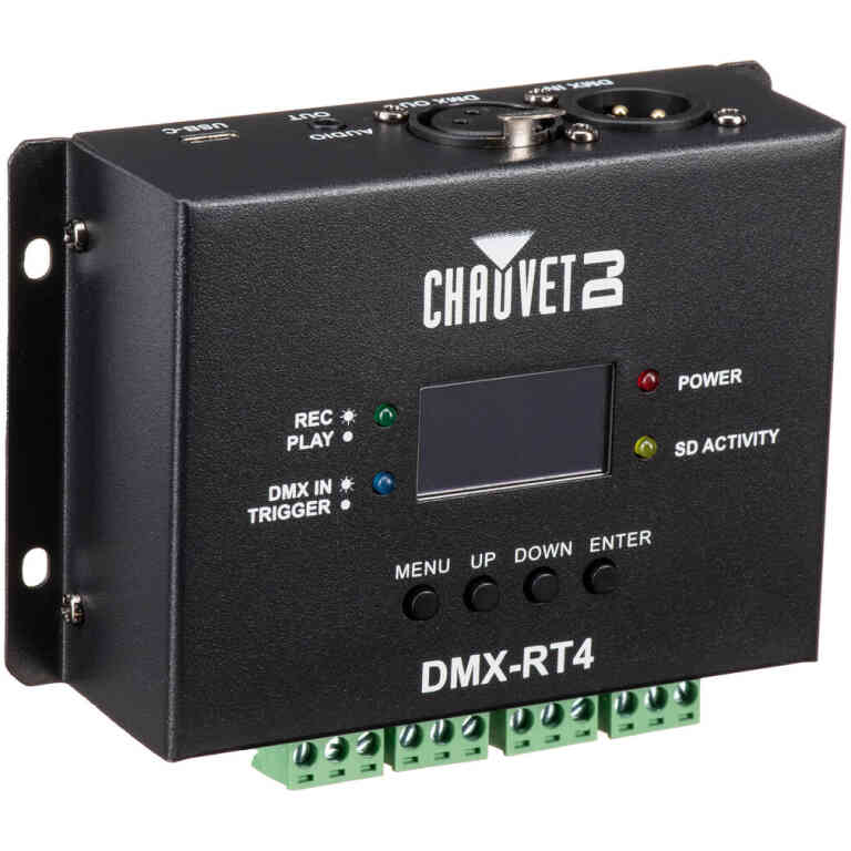 Chauvet DJ DMX RT 4 DMX Recorder Trigger System for Automated Lighting Shows