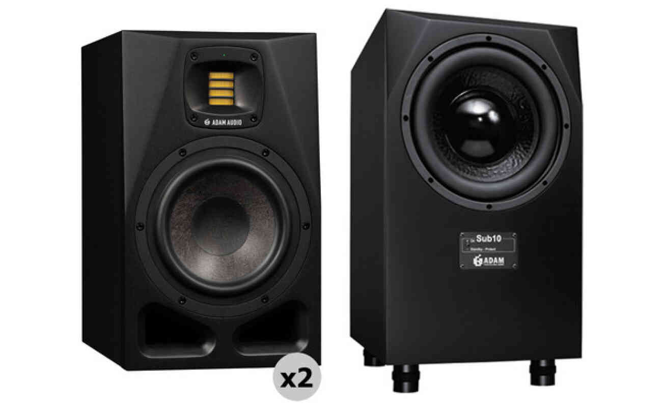 Adam Audio A7V Nearfield Monitor 2 Way 7 Inch Woofer Professional Studio