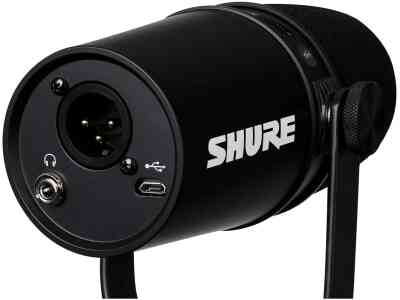 Shure MV7+-K XLR USB Speech Microphone Black Podcast and Streaming Studio Mic