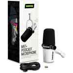 Shure MV7+-W XLR USB Speech Microphone White Podcast and Streaming Studio Mic