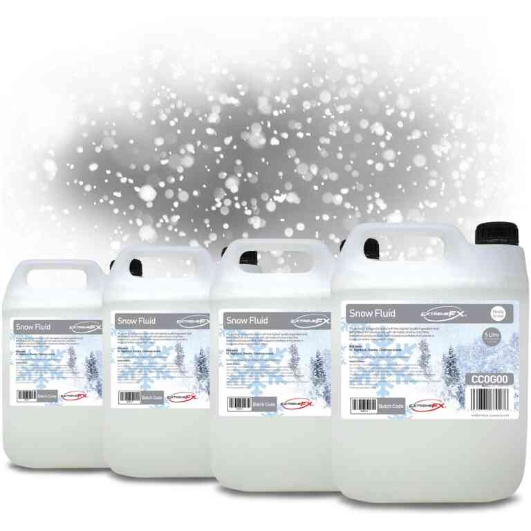 Chauvet DJ Snow Fluid Pack of 4x5L High Quality Snow FX Machine Fluid