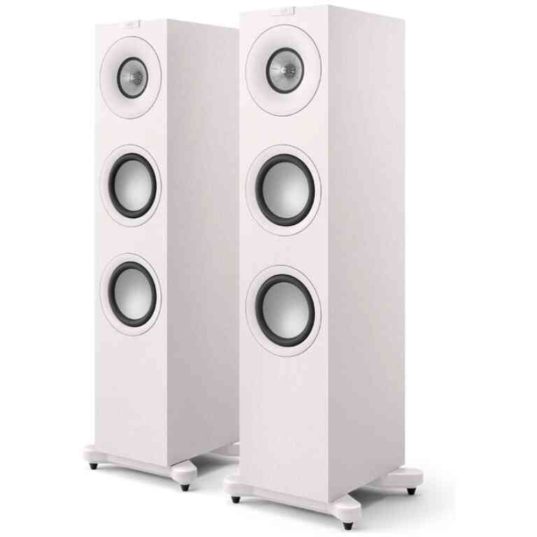 KEF Q7 Meta High Fidelity Floorstanding Speakers Pair - Satin White