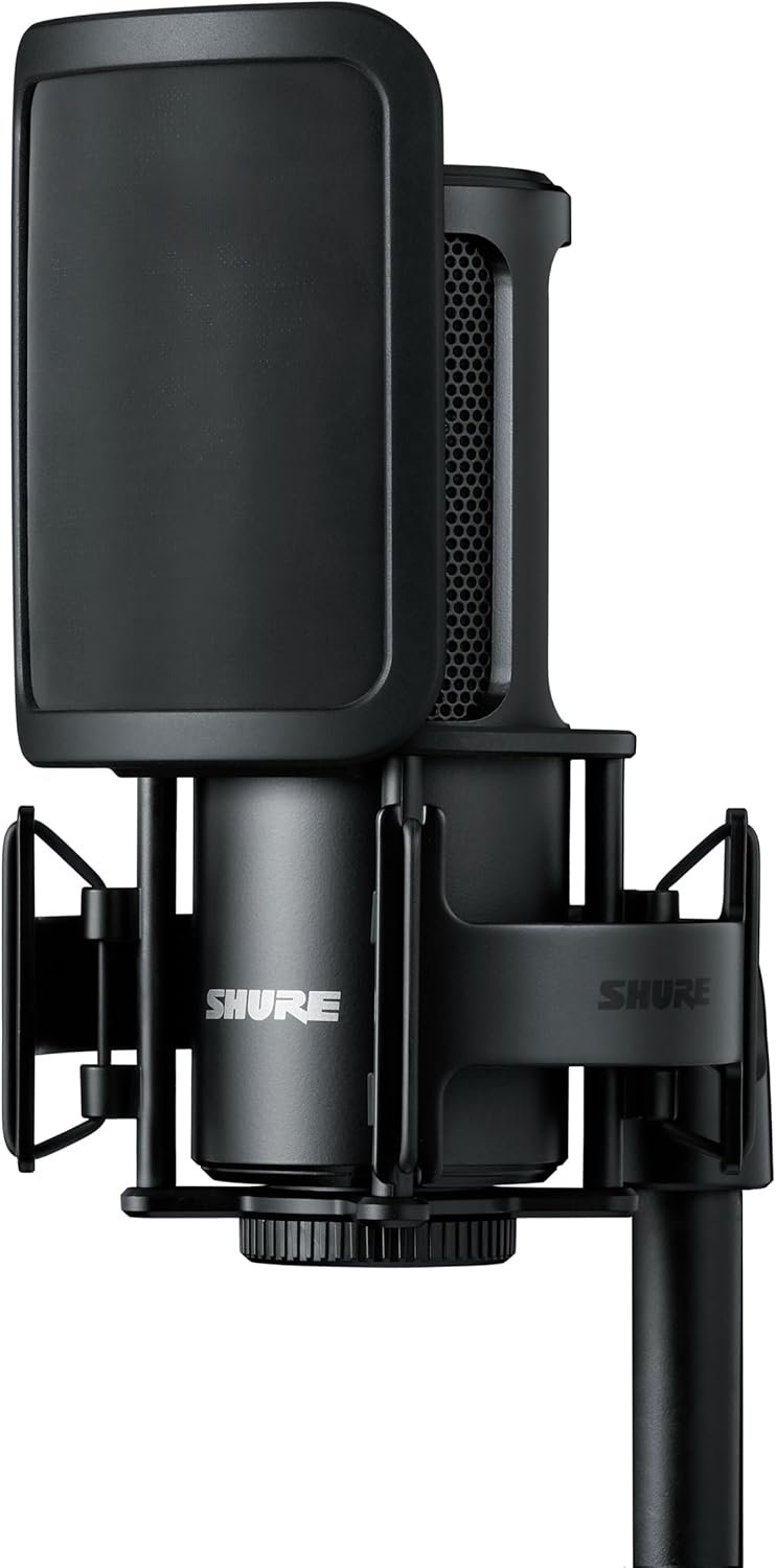 Shure SM4-K-KIT Studio Recording Microphone Kit, XLR Home Studio Condenser Mic with Mix-Ready Audio Shure SM4-K-KIT Studio Recording Microphone Kit, XLR Home Studio Condenser Mic with Mix-Ready Audio