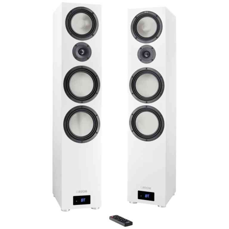 Canton Smart GLE 9 S2 Floorstanding Speakers Pair - White