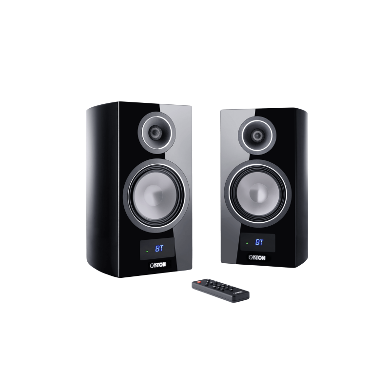 Canton Smart Vento 3 S2 Bookshelf Speakers Pair - Black High-Gloss