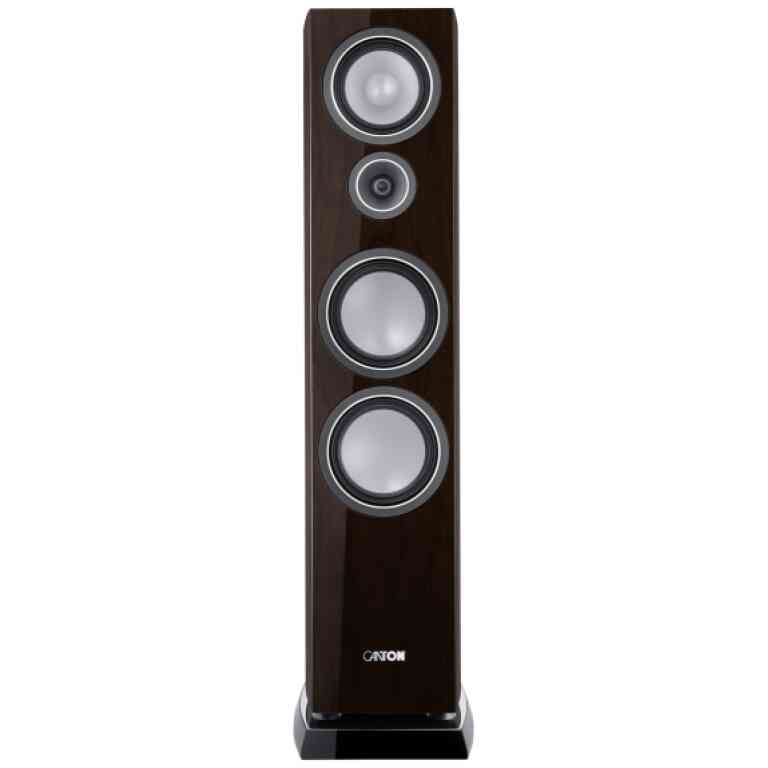 Canton Vento 90 Floorstanding Speakers Pair - Walnut Dark High-Gloss