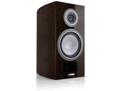 Canton Smart Vento 3 S2 Bookshelf Speakers Pair - Walnut Dark High-Gloss