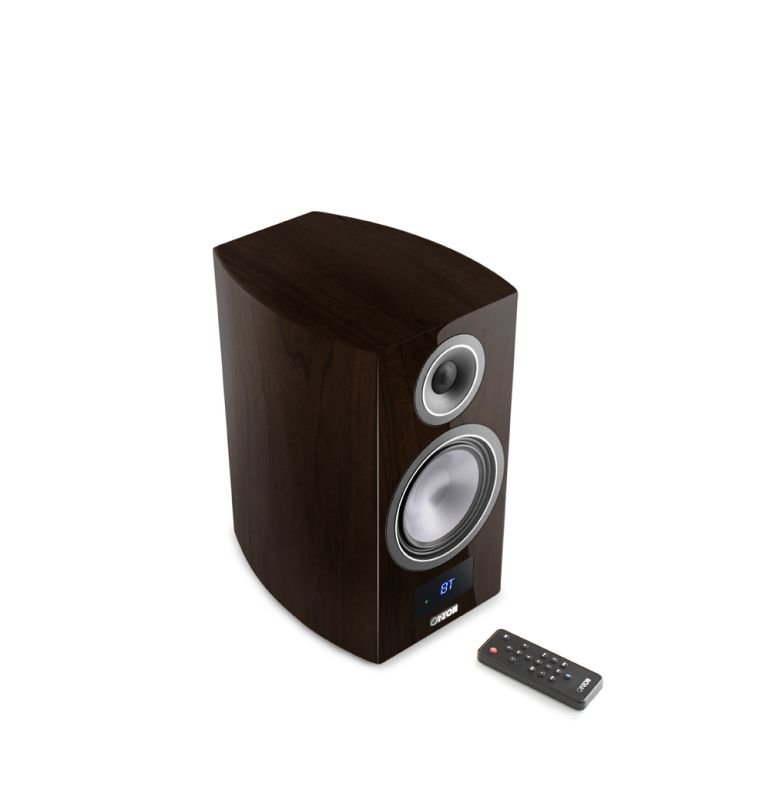 Canton Smart Vento 3 S2 Bookshelf Speakers Pair - Walnut Dark High-Gloss