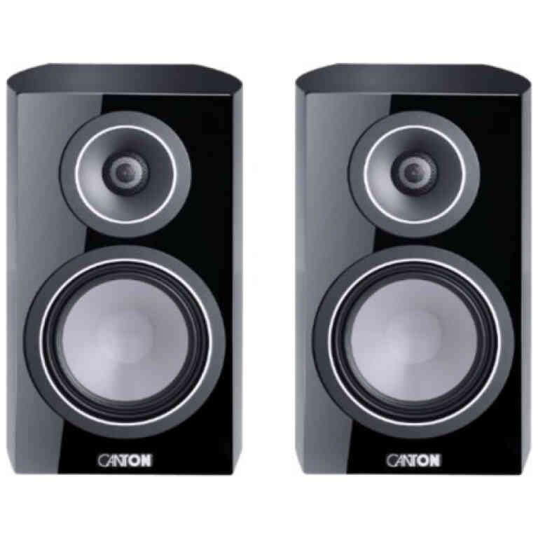 Canton Vento 20 Bookshelf Speakers Pair - Black High-Gloss