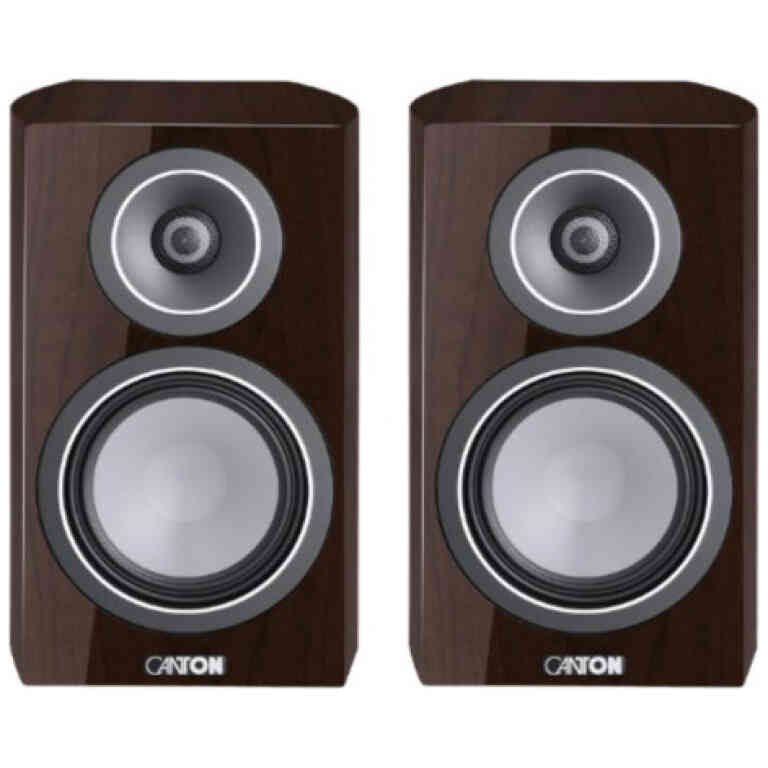 Canton Vento 20 Bookshelf Speakers Pair - Walnut Dark High-Gloss