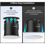 Arylic CK30C 3" 60W Coaxial HD In-ceiling Speaker