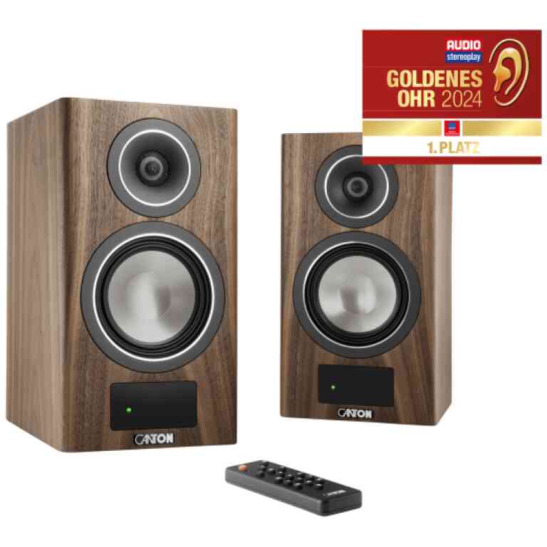 Canton Smart Townus 2 Bookshelf Speakers Pair - Walnut