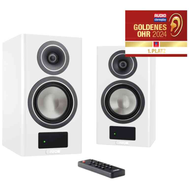 Canton Smart Townus 2 Bookshelf Speakers Pair - White Matt