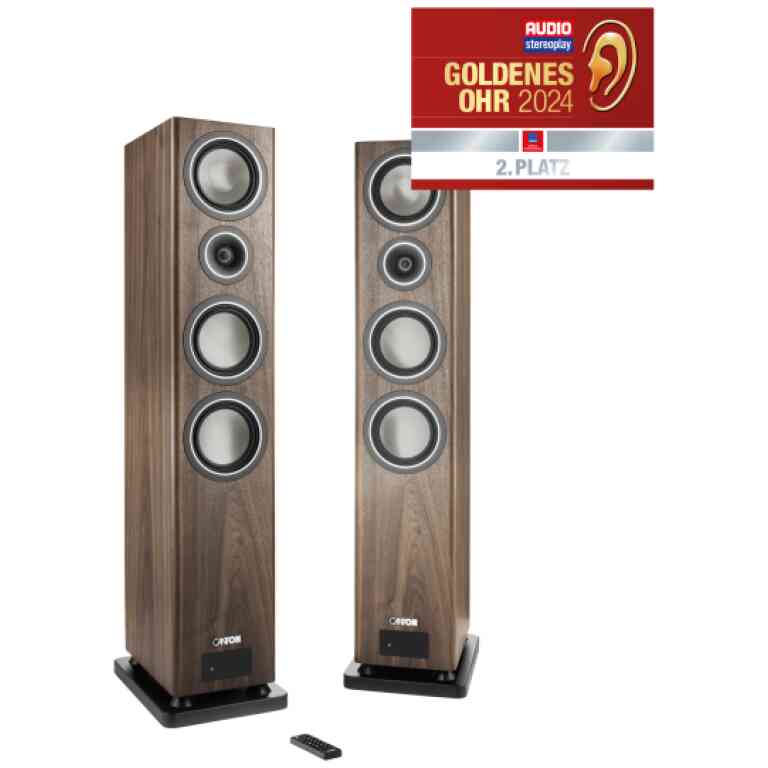 Canton Smart Townus 8 Floorstanding Speakers Pair - Walnut