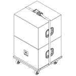 JBL Heavy duty soft cover for SRX918S/SRX918SF, covers two or three enclosures.