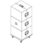 JBL Heavy duty soft cover for SRX918S/SRX918SF, covers two or three enclosures.