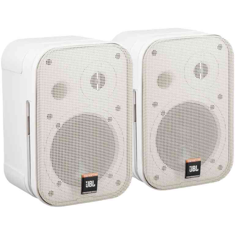 JBL Control 1 Pro Two-Way Professional Compact Loudspeaker System - White
