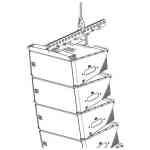 JBL P3607MX Array Frame for SRX906LA, support for up to (16) cabinets