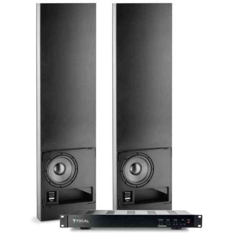 Focal Pack 2 x 100 IWSUB8 8-Inch Passive subwoofer + 1 x 100 IWSUB8 Subwoofer Amplifier - Black
