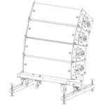 JBL VTX A12 VT GND Vertical Transporter Ground Stack