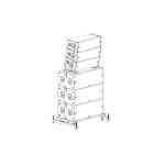 JBL VTX A12 VT GND Vertical Transporter Ground Stack