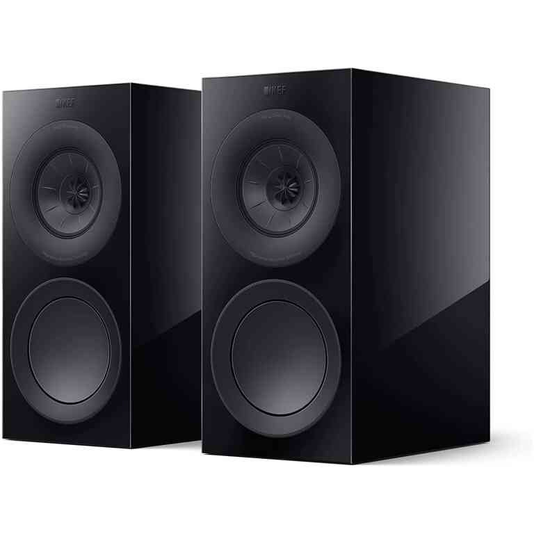 KEF R3 Meta Bookshelf Speakers Pair - Gloss Black