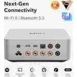 Wiim Amp Ultra Streaming Amplifier with Premium ESS ES9039Q2M DAC & Dual TI TPA3255 Amps - Silver