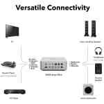 Wiim Amp Ultra Streaming Amplifier with Premium ESS ES9039Q2M DAC & Dual TI TPA3255 Amps - Silver