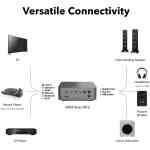 Wiim Amp Ultra Streaming Amplifier with Premium ESS ES9039Q2M DAC & Dual TI TPA3255 Amps - Grey