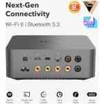 Wiim Amp Ultra Streaming Amplifier with Premium ESS ES9039Q2M DAC & Dual TI TPA3255 Amps - Grey