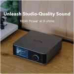 Wiim Amp Ultra Streaming Amplifier with Premium ESS ES9039Q2M DAC & Dual TI TPA3255 Amps - Silver