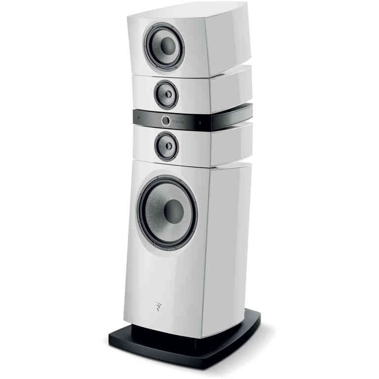 Focal Grande Utopia EM Evo 4-way Floorstanding Speaker - White Carrara Lacquer