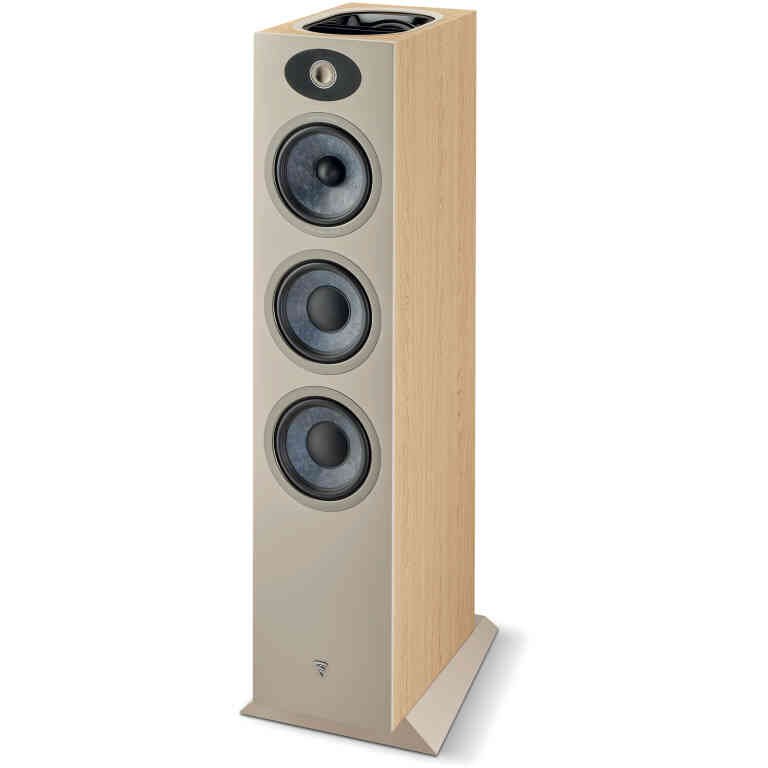Focal Theva N3-D Dolby Atmos 3-Way Floorstanding Speaker - Light Wood
