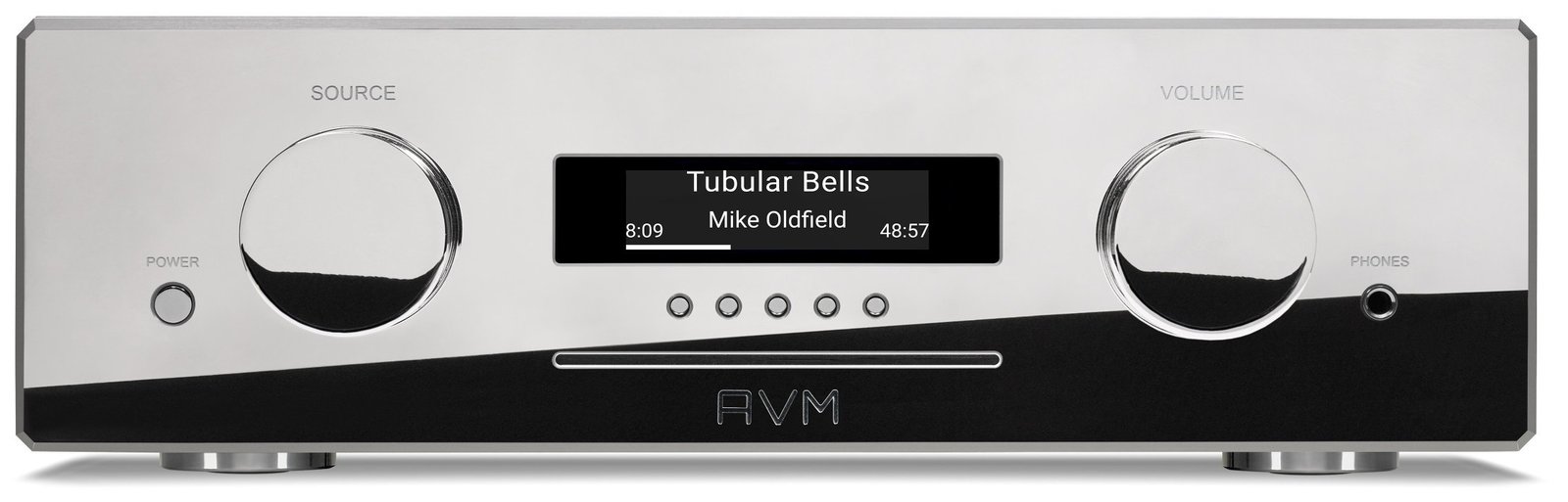 AVM Ovation CS 8.3 CD-Receiver with Streaming - Cellini chrome AVM Ovation CS 8.3 CD-Receiver with Streaming - Cellini chrome