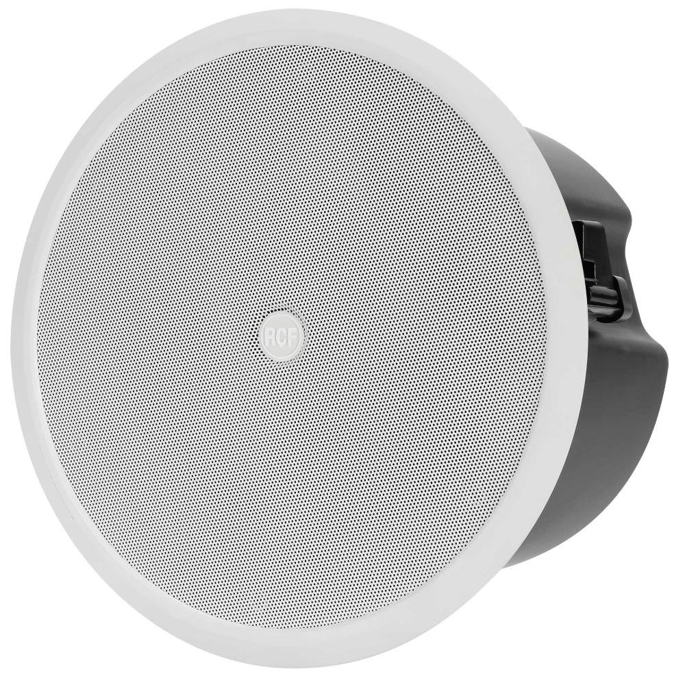 RCF 5" Two Way Ceiling Monitor Speaker with Transformer, 40W - White RCF 5" Two Way Ceiling Monitor Speaker with Transformer, 40W - White