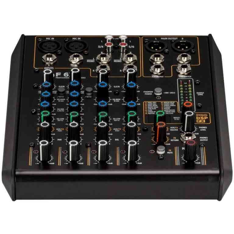 RCF F-6X 6-Channel Mixer with Multi-FX