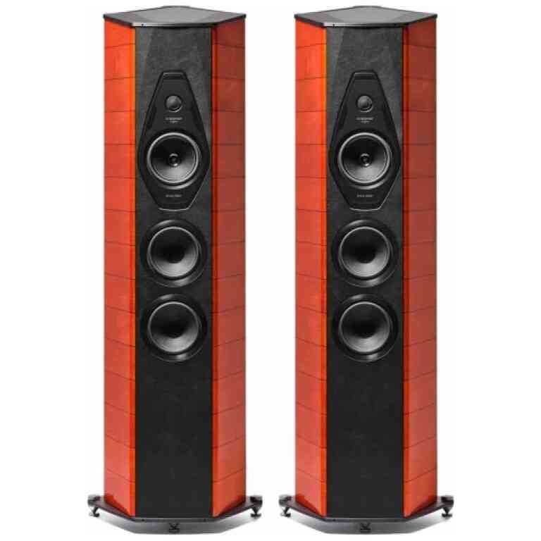 Sonus Faber IL Cremonese Floorstanding Speakers Pair - EX3ME Red Violin