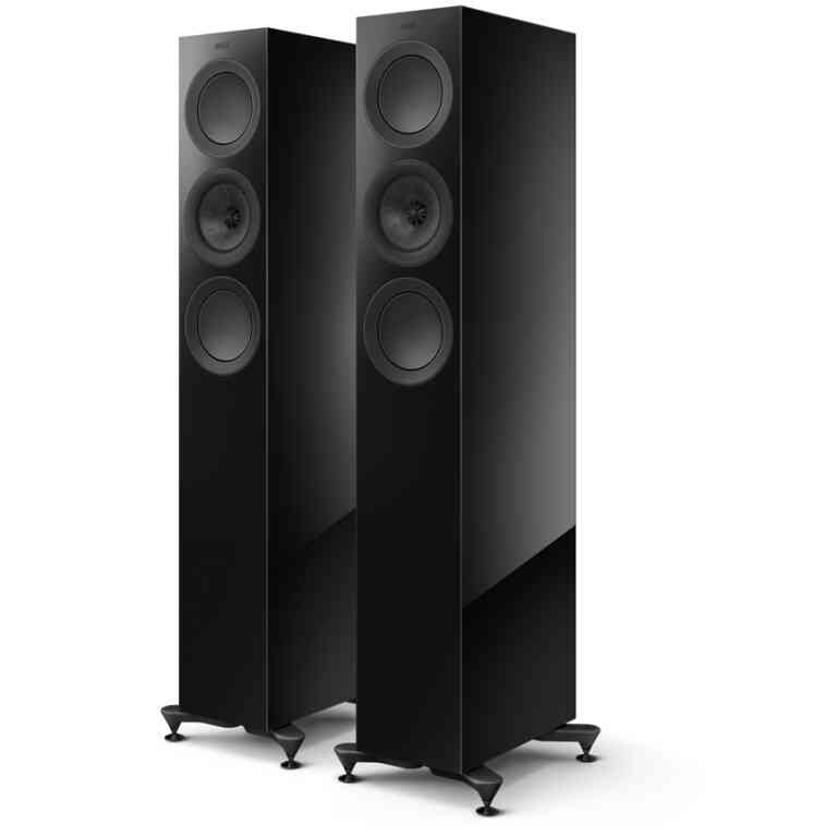 KRF R5 MAT Compact Three-way Floorstanding Speakers Pair - Black