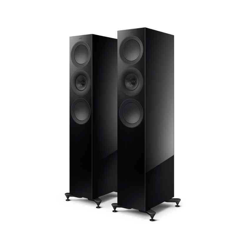 KEF R7 Meta Mid-sized three-way Floorstanding Speakers Pair - Black