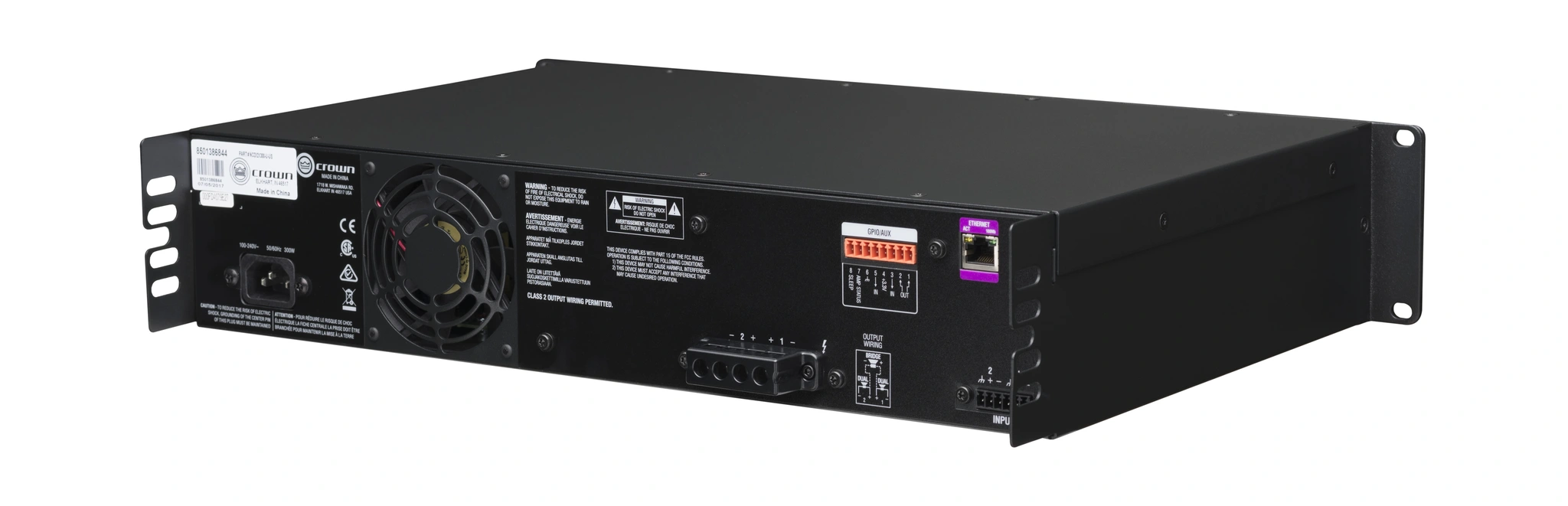Crown NCDI2X300-U-EU CDi DriveCore 2|300 Installation Power Amplifier