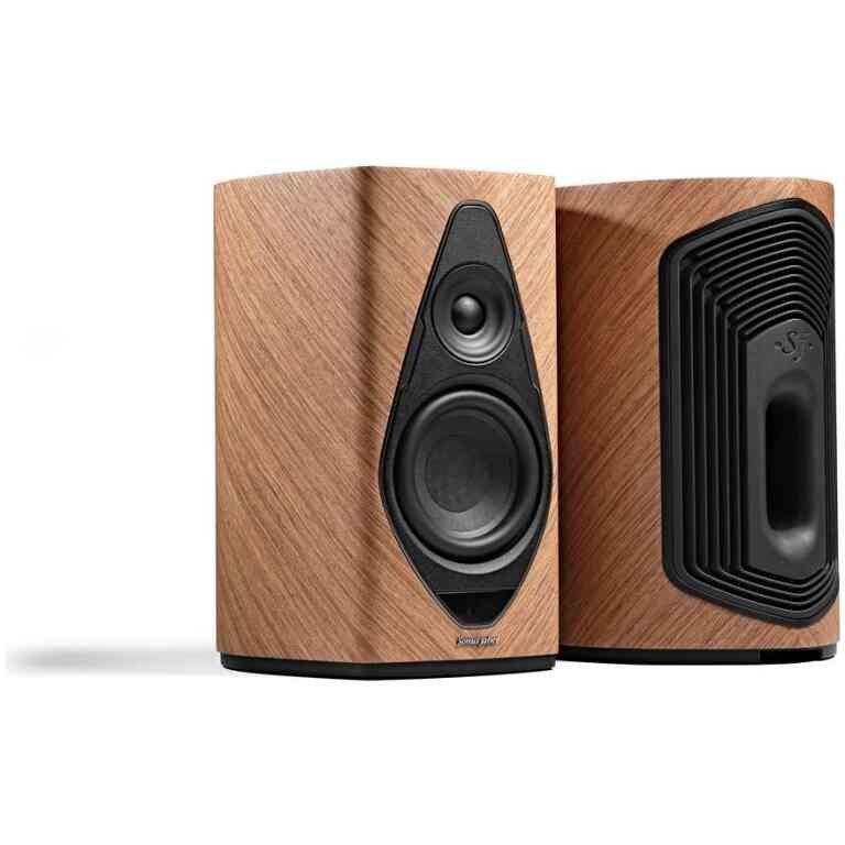Sonus Faber Duetto Powered Wireless Stereo Speakers with Bluetooth - Walnut