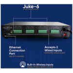 Juke Audio Juke-6 40W 12-Channel Multi-Room Streaming Amplifier