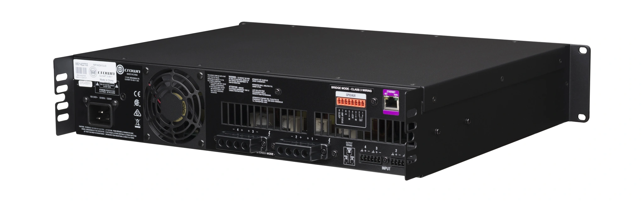 Crown NCDI4X12-U-EU CDi 4|1200 Analog input, 4 channel Amplifier