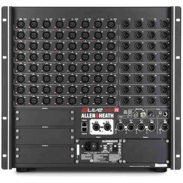 Allen & Heath dLive DM64 RUFX MixRack 64-input Digital Stage Box