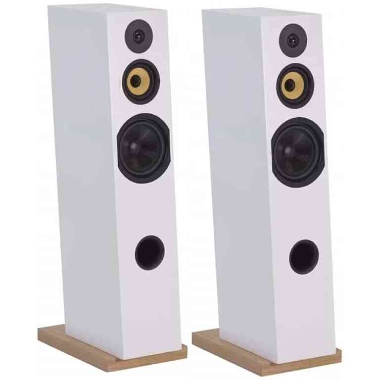 Davis Acoustics COURBET N°8 3-Way Floorstanding Speaker Pair - White