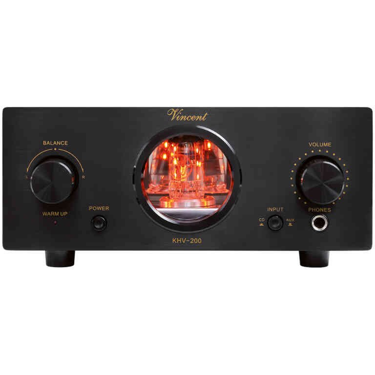 VINCENT AUDIO KHV-200. Hybrid Headphone Amplifier -  Black