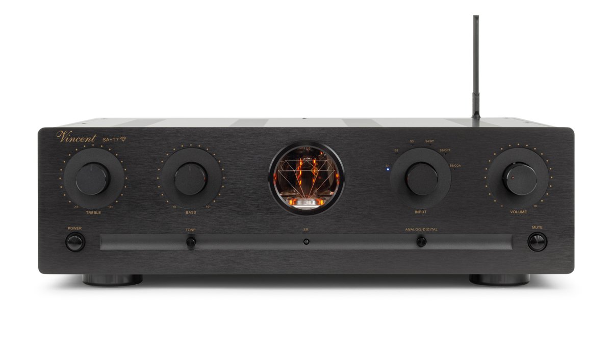 VINCENT SA-T7 MK Tube Stereo Preamplifier - Black VINCENT SA-T7 MK Tube Stereo Preamplifier - Black