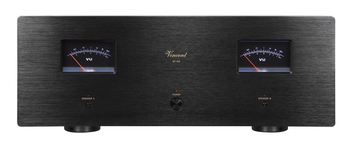 VINCENT SP-332 Hybrid Stereo Power Amplifier - Black VINCENT SP-332 Hybrid Stereo Power Amplifier - Black